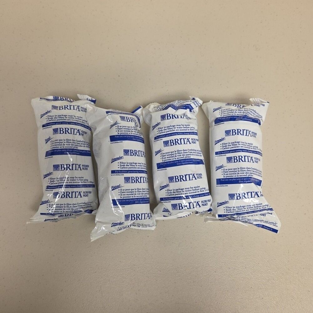 NEW Lot of 4 Brita Water Filter Replacement for Pitchers  & Dispensers